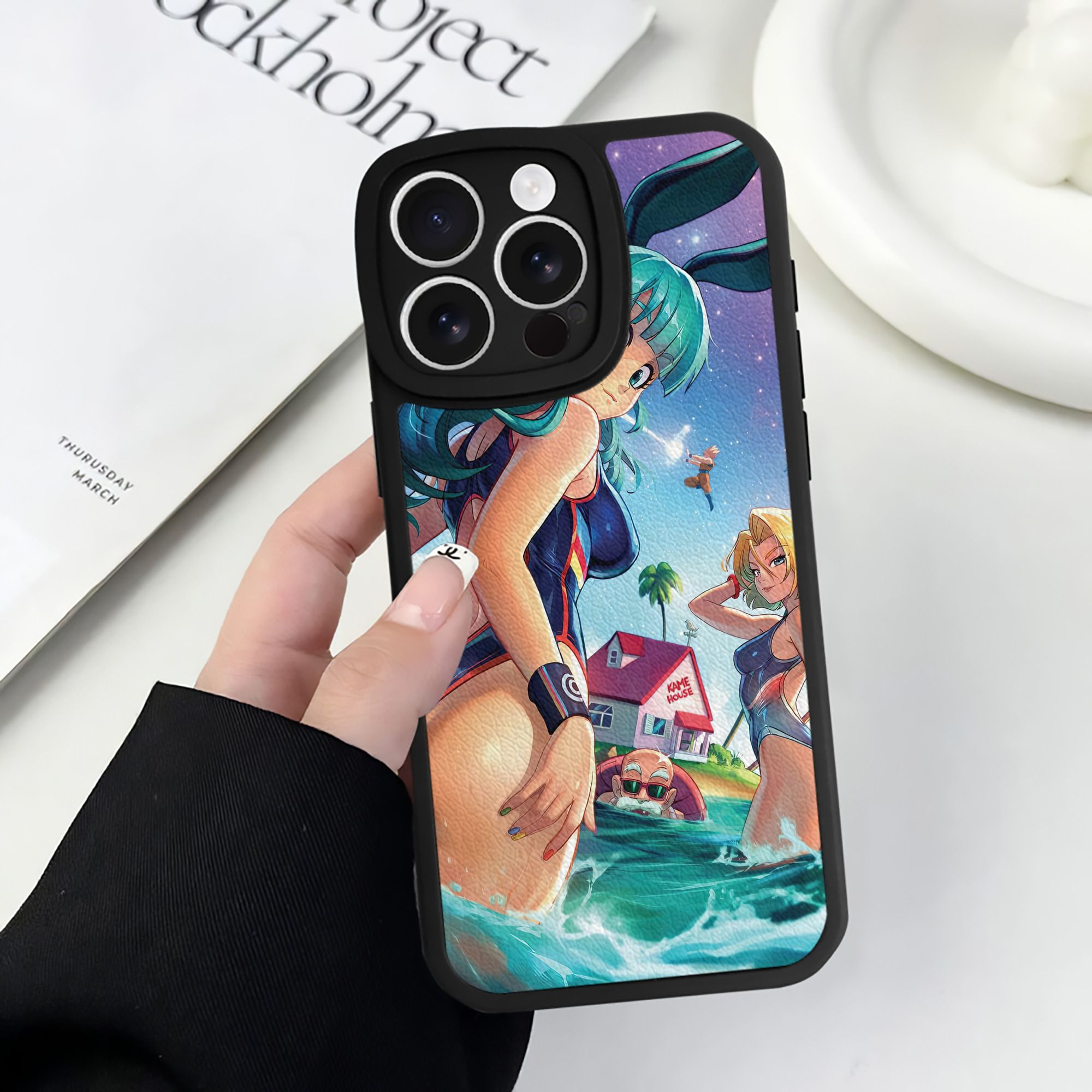（画像用） ドラゴンボール DRAGON BALL 【iPhone 16シリーズ対応】シリコンスマホケース（レザー調） 材質：シリコン